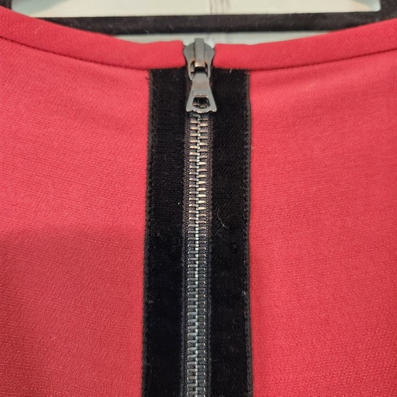 Aquilano Rimondi Made in Italy 3/4 Sleeve Wool Blend Pleated Dress Women's 42-M - Picture 9 of 15